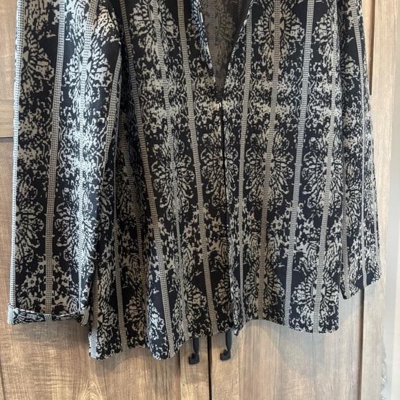 Misook Tailored Fit Two-Tone Jacquard Knit Jacket XL - Picture 8 of 13